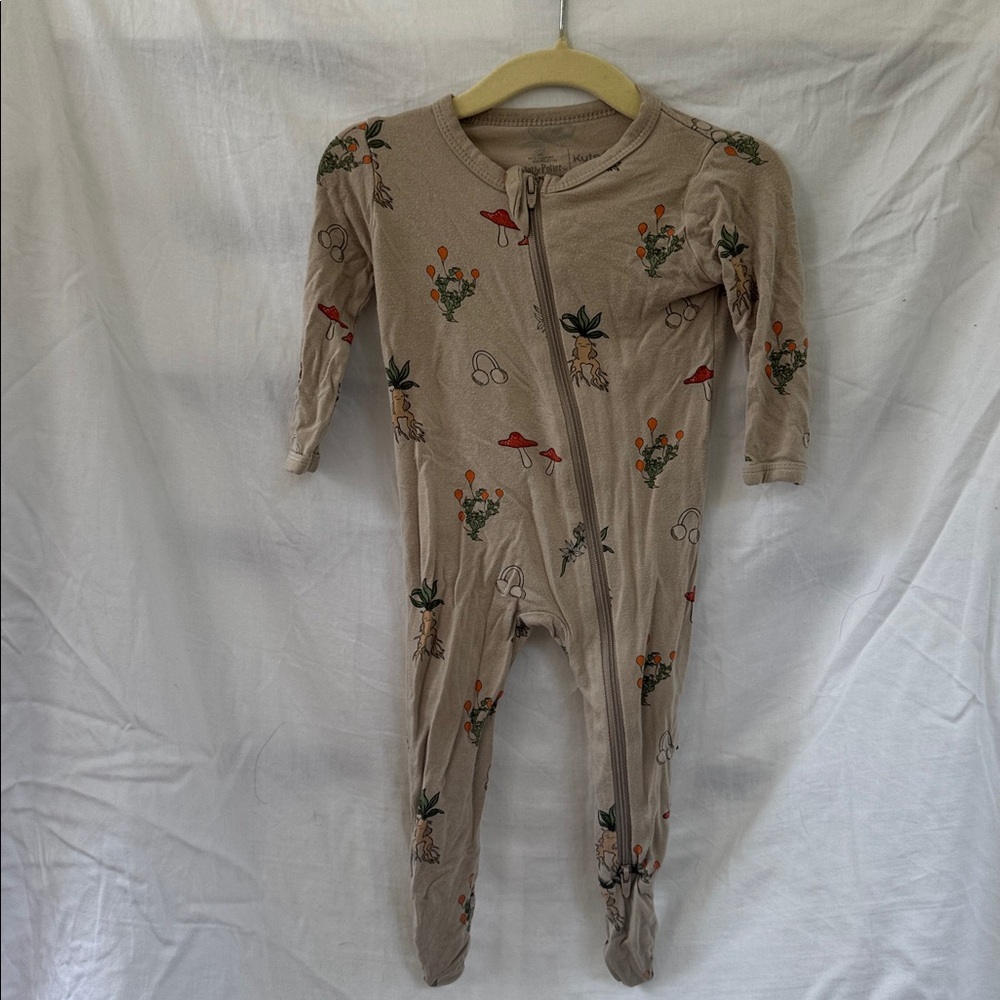 KYTE BABY x HARRY POTTER Baby Zippered Bamboo Footie in Herbology- 3-6M